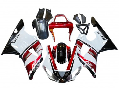 2000-2001 Red White Glossy Black Yamaha YZF 1000 R1 Motorcycle Fairing UK
