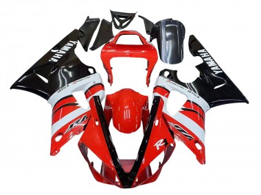 2000-2001 Red White Glossy Black Yamaha YZF 1000 R1 Motorcycle Fairings UK