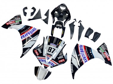 2012-2014 Glossy Black White Red Fimer Yamalube Sterilgarda 87 Yamaha YZF 1000 R1 Motorcycle Fairings UK