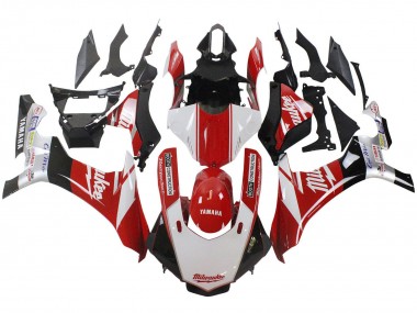 2015-2019 White Red Black Milwaukee Yamaha YZF 1000 R1 Motorcycle Fairing UK