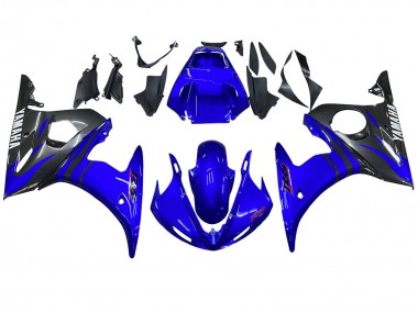 2003-2004 Blue Glossy Black Yamaha YZF R6 Motorcycle Fairings UK