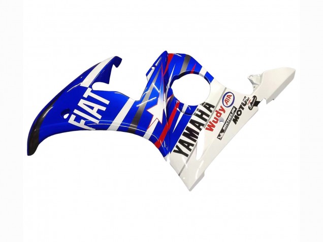 2003-2004 White Blue Fiat Motul Kastinee Yamaha YZF R6 Motorcycle Fairings UK