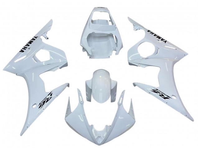 2003-2004 White Black Decals Yamaha YZF R6 Motorcycle Fairings UK