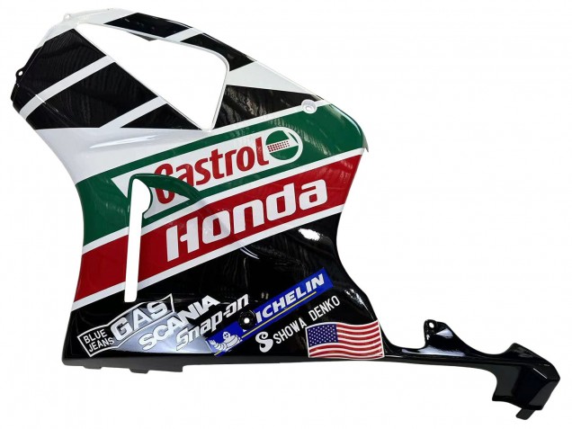 2000-2006 White Red Green Glossy Black Castrol Honda VTR1000 Motorcycle Fairings UK