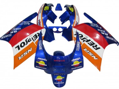 1988-1989 Orange White Red Blue Repsol Honda NSR250R Motorcycle Fairings UK