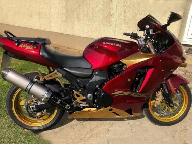 2000-2001 Red Gold Kawasaki ZX12R Motorcycle Fairings UK