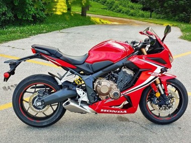 2021-2023 Red White Black Stripe Honda CBR650R Motorcycle Fairings UK