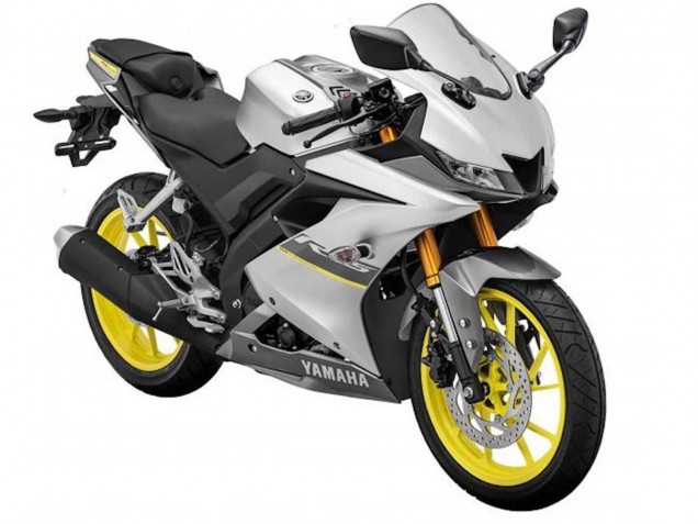 2018-2024 Matte Silver Yellow Yamaha YZF R15 Motorcycle Fairings UK