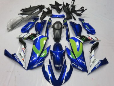 2015-2018 Blue White Black Green Monster Yamaha YZF R3/R25 Motorcycle Fairings UK