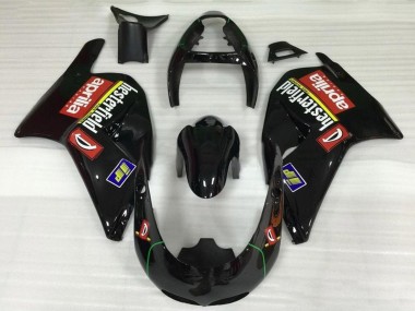 1995-1997 Glossy Black Red Aprilia RS250 Motorcycle Fairings UK