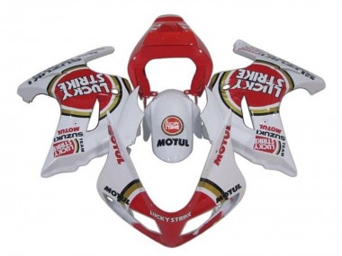 2003-2013 White Red Lucky Strike Suzuki SV650 Motorcycle Fairings UK