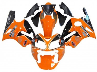 2000-2001 Orange Black White Maxton Kawasaki ZX12R Motorcycle Fairings UK