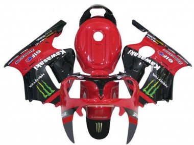 2000-2001 Red Black Green Monster Kawasaki ZX12R Motorcycle Fairings UK