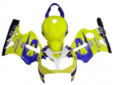 2000-2001 Yellow White Blue Corona Extra Kawasaki ZX12R Motorcycle Fairings UK