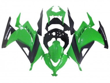 2013-2017 Green Black Kawasaki EX300 Motorcycle Fairings UK