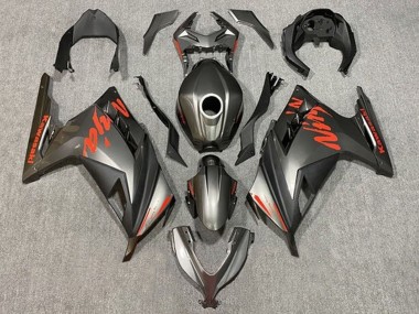 2013-2017 Matte Black Red Kawasaki EX300 Motorcycle Fairings UK