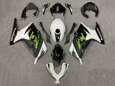 2013-2017 White Green Black Kawasaki EX300 Motorcycle Fairings UK