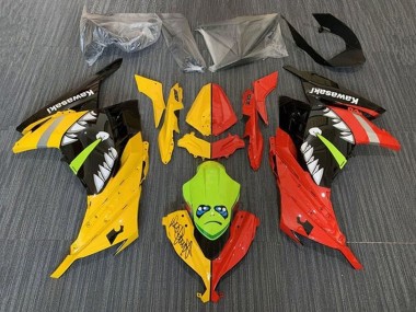 2013-2017 Yellow Red Green Shark Kawasaki EX300 Motorcycle Fairings UK