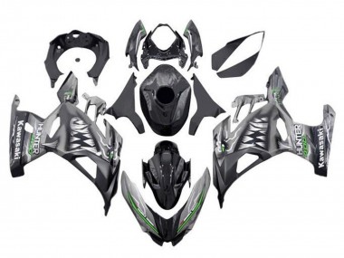 2018-2024 Nardo Grey Black Shark Kawasaki Ninja 400 Motorcycle Fairings UK