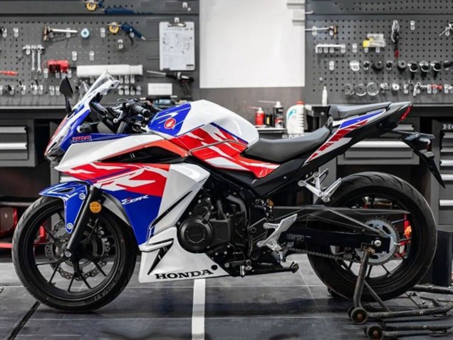 2022 White Red Blue Honda CBR400R Motorcycle Fairings UK
