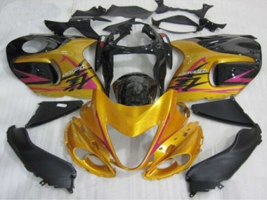 1996-2007 Gold Black Pink Suzuki GSXR 1300 Hayabusa Motorcycle Fairings UK