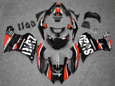 2017-2025 Black Red White Stripe Suzuki GSXR1000 Motorcycle Fairings UK