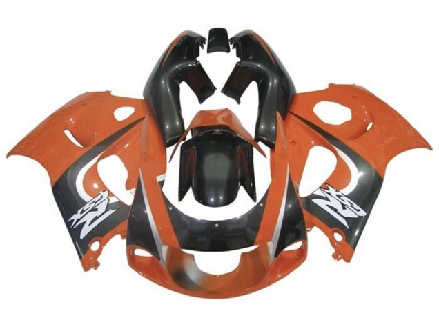 1996-2000 Orange Black Suzuki GSXR 600 / GSXR 750 Motorcycle Fairings UK