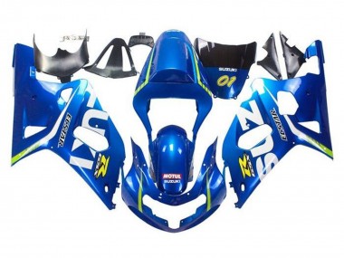 2001-2003 Blue Yellow Green White Suzuki GSXR 600 / GSXR 750 Motorcycle Fairings UK