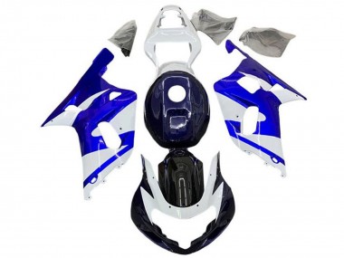 2001-2003 White Blue Black Suzuki GSXR 600 / GSXR 750 Motorcycle Fairings UK