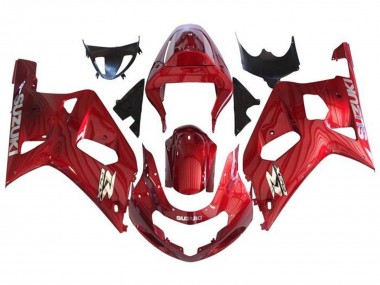 2001-2003 Red Chrome Suzuki GSXR 600 / GSXR 750 Motorcycle Fairings UK