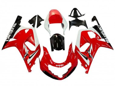 2001-2003 Red White Glossy Black Suzuki GSXR 600 / GSXR 750 Motorcycle Fairings UK