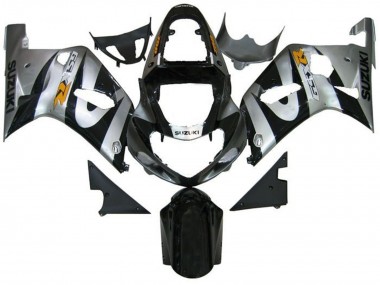 2001-2003 Silver Black Yellow Suzuki GSXR 600 / GSXR 750 Motorcycle Fairings UK