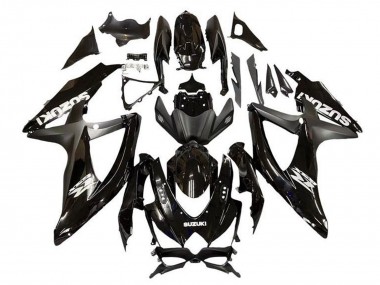 2008-2010 Glossy Black Matte Black Suzuki GSXR 600 / GSXR 750 Motorcycle Fairing UK