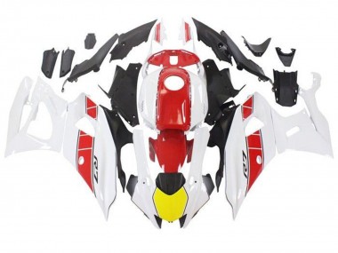 2021-2024 White Yellow Red Stripe Yamaha YZF R7 Motorcycle Fairings UK