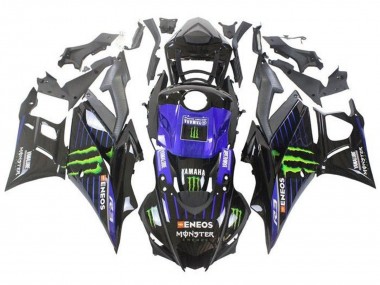 2019-2021 Blue Glossy Black Green ENEOS Monster Yamaha YZF R3/R25 Motorcycle Fairings UK