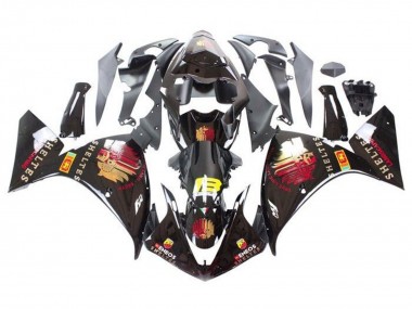 2009-2011 Glossy Black Red Yellow Sheltes Yamaha YZF 1000 R1 Motorcycle Fairings UK