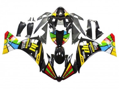 2009-2011 Glossy Black HP Color Wheel Yamaha YZF 1000 R1 Motorcycle Fairings UK