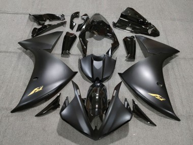 2009-2011 Glossy Black Matte Black Gold Yamaha YZF 1000 R1 Motorcycle Fairings UK