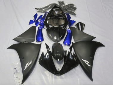 2009-2011 Glossy Black Matte Black Blue Yamaha YZF 1000 R1 Motorcycle Fairings UK