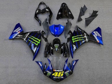 2012-2014 Glossy Black Blue Green Monster Energy ENEOS Yamalube Yamaha YZF 1000 R1 Motorcycle Fairings UK