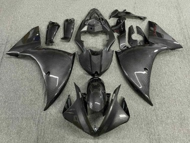 2012-2014 Faux Carbon Fiber Grey Black Yamaha YZF 1000 R1 Motorcycle Fairings UK