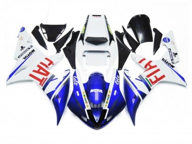 2002-2003 White Blue Red Fiat Motul Yamaha YZF 1000 R1 Motorcycle Fairings UK