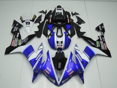 2004-2006 Blue White Black Fimer Yamalube Yamaha YZF 1000 R1 Motorcycle Fairings UK