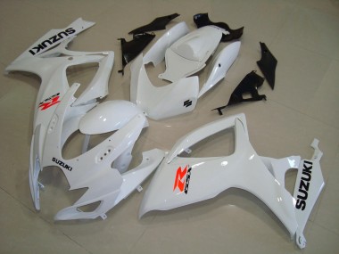 2004-2005 White Red Black Suzuki GSXR 600 / GSXR 750 Motorcycle Fairings UK