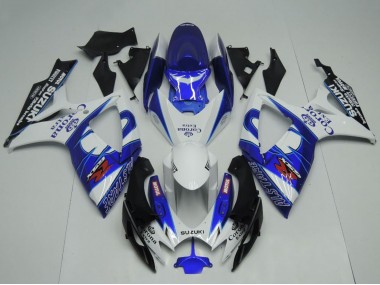 2006-2007 White Blue Black Corona Extra Motul Suzuki GSXR 600 / GSXR 750 Motorcycle Fairings UK