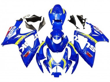 2006-2007 Blue White Yellow Red Ecstar Suzuki GSXR 600 / GSXR 750 Motorcycle Fairings UK