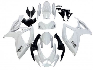 2006-2007 White Black Suzuki GSXR 600 / GSXR 750 Motorcycle Fairings UK