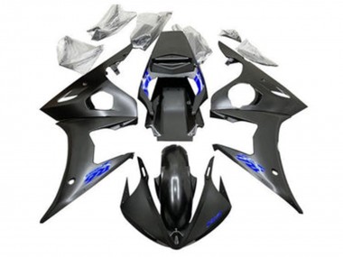2005 Matte Black Blue Yamaha YZF R6 Motorcycle Fairings UK