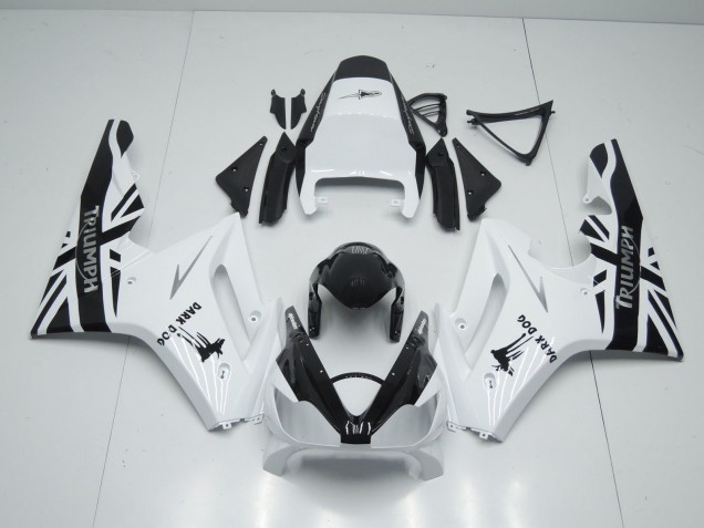 2006-2008 White Glossy Black Dark Dog Triumph Daytona 675 Triple Motorcycle Fairings UK