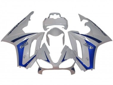 2009-2012 White Blue Triumph Daytona 675 Triple Motorcycle Fairings UK